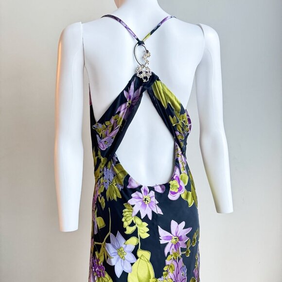 Joseph Ribkoff Bias Cut Floral Slip Dress S/M - Picture 6 of 12